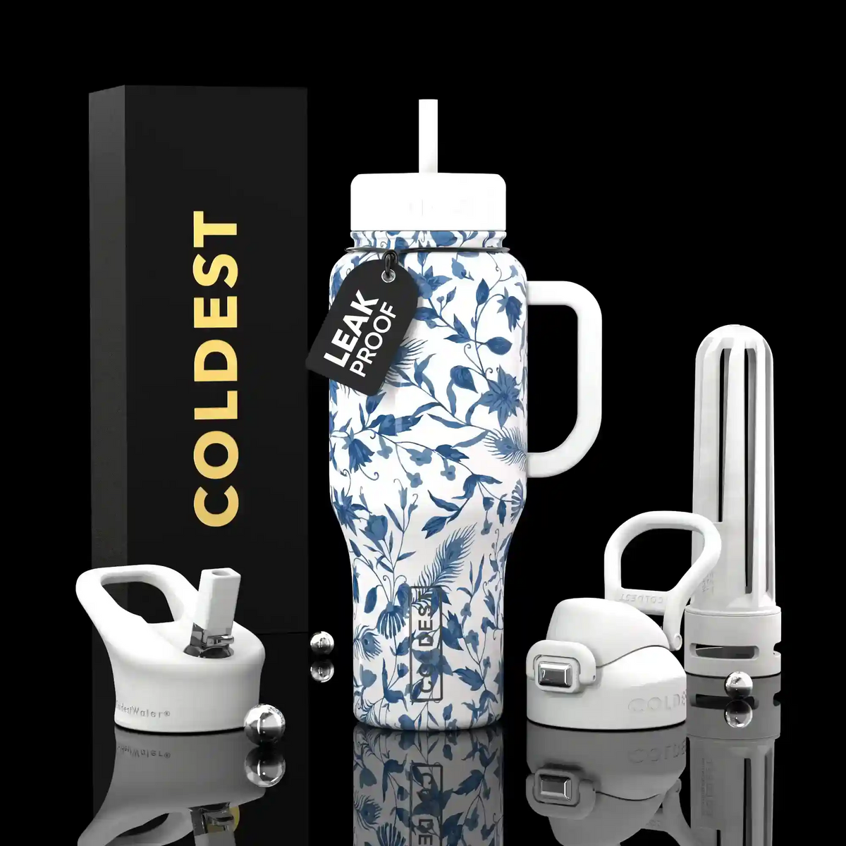 COLDEST 36oz Limitless Ultra v8 insulated stainless steel tumbler with handle – view 51