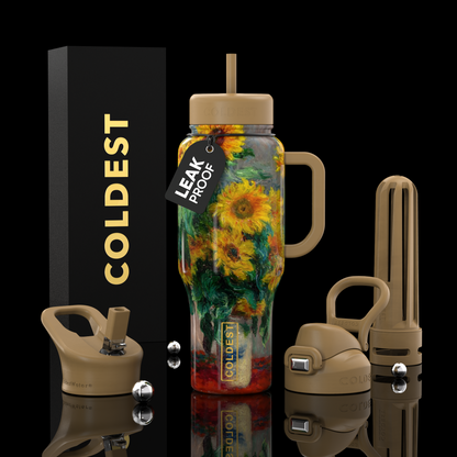COLDEST 36oz Limitless Ultra v8 insulated stainless steel tumbler with handle – view 68