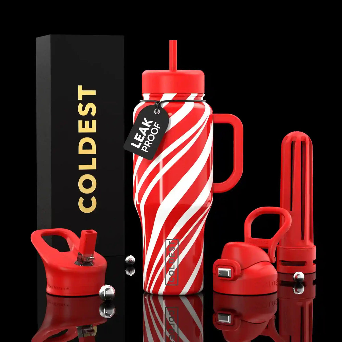COLDEST 36oz Limitless Ultra v8 insulated stainless steel tumbler with handle – view 9