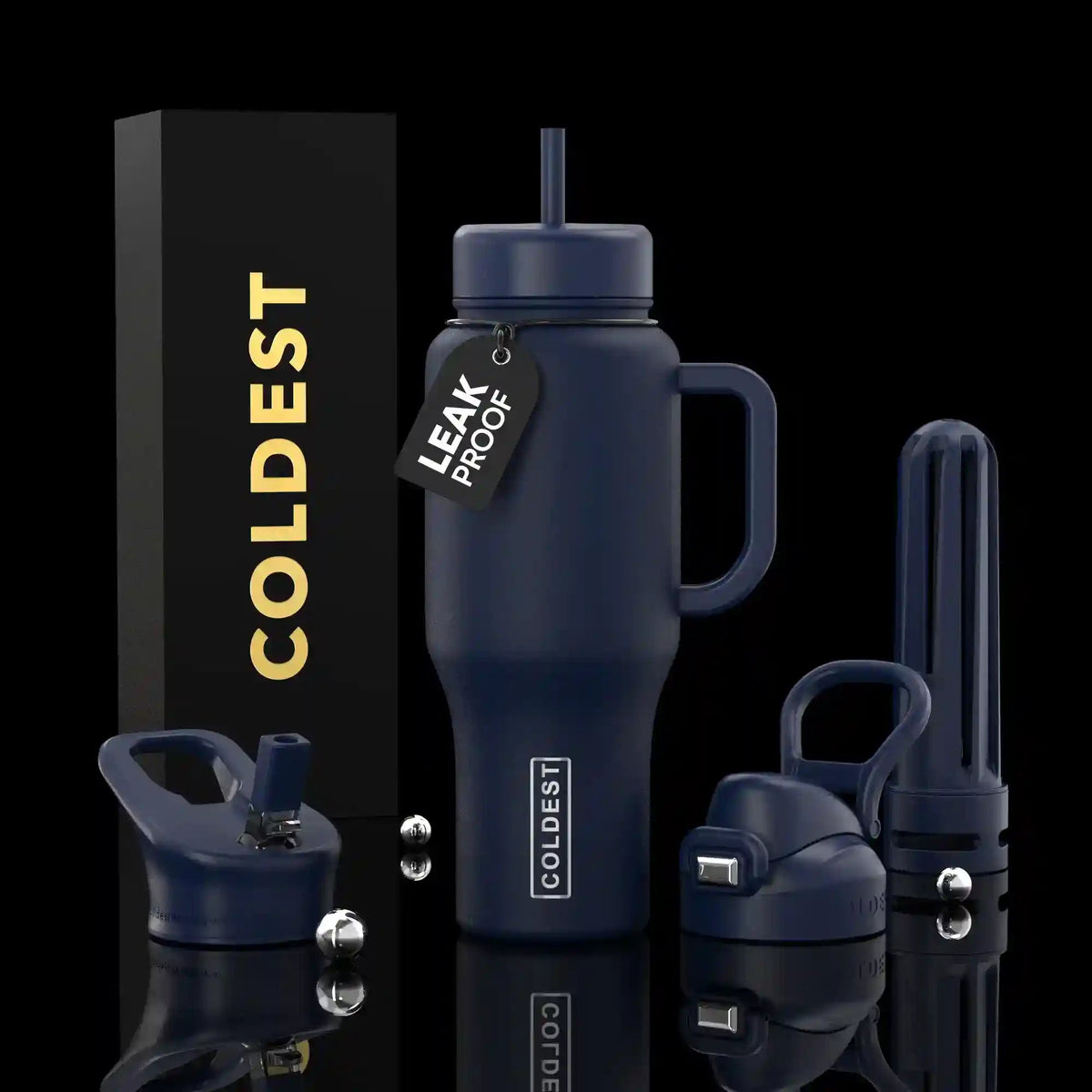 COLDEST 36oz Limitless Ultra v8 insulated stainless steel tumbler with handle – view 64