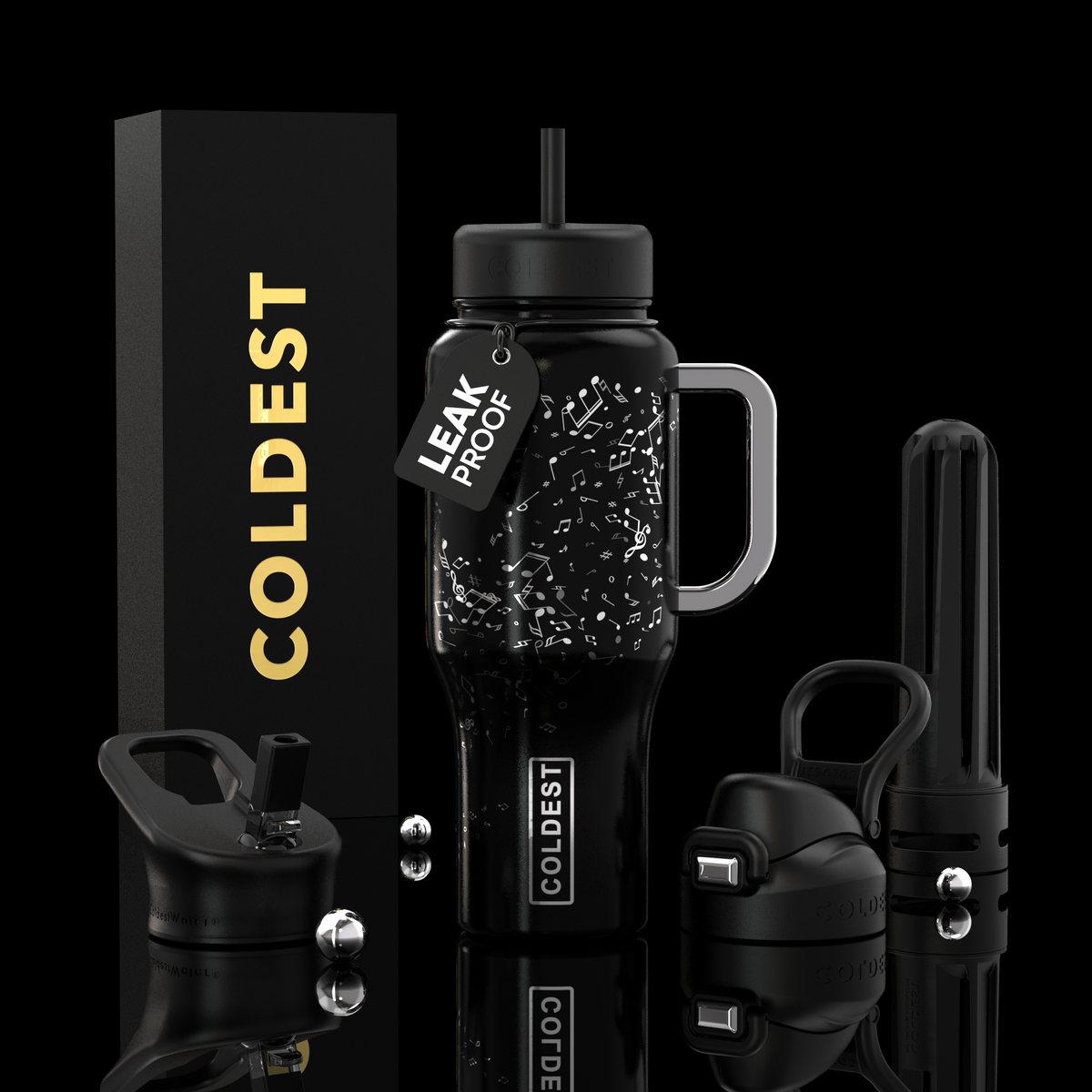 COLDEST 36oz Limitless Ultra v8 insulated tumbler in Love of Music Ultra design