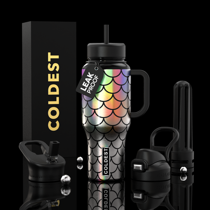 COLDEST 36oz Limitless Ultra v8 insulated tumbler in Moonlight Mermaid Ultra design