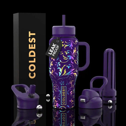 COLDEST 36oz Limitless Ultra v8 insulated stainless steel tumbler with handle – view 36