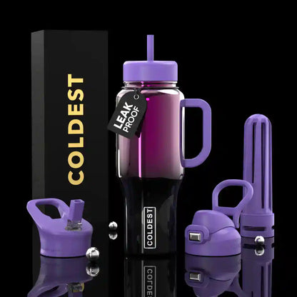 COLDEST 36oz Limitless Ultra v8 insulated stainless steel tumbler with handle – view 39