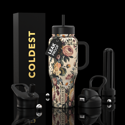 COLDEST 36oz Limitless Ultra v8 insulated tumbler in Rose All Day Ultra design