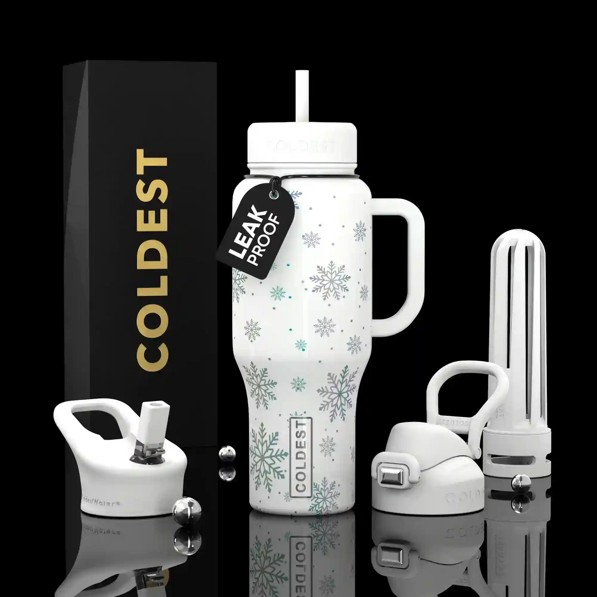 COLDEST 36oz Limitless Ultra v8 insulated stainless steel tumbler with handle – view 42