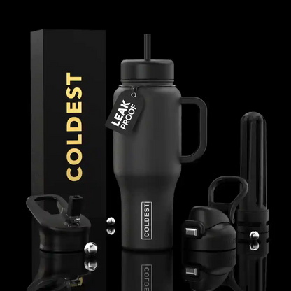 COLDEST 36oz Limitless Ultra v8 insulated tumbler in Stealth Black Ultra design