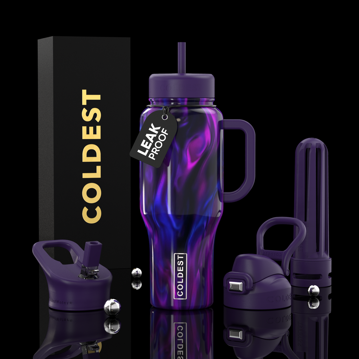 COLDEST 36oz Limitless Ultra v8 insulated tumbler in Taste This Potion design