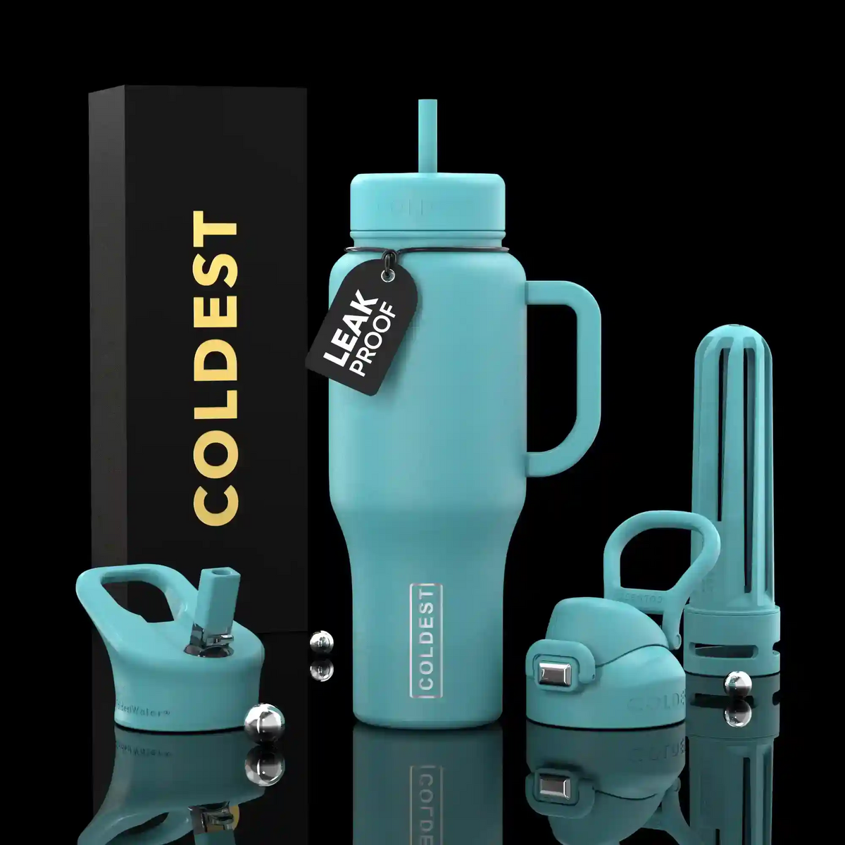 COLDEST 36oz Limitless Ultra v8 insulated stainless steel tumbler with handle – view 34