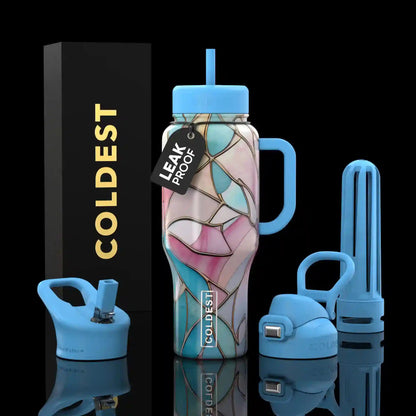 COLDEST 36oz Limitless Ultra v8 insulated tumbler in Astroflora Ultra design
