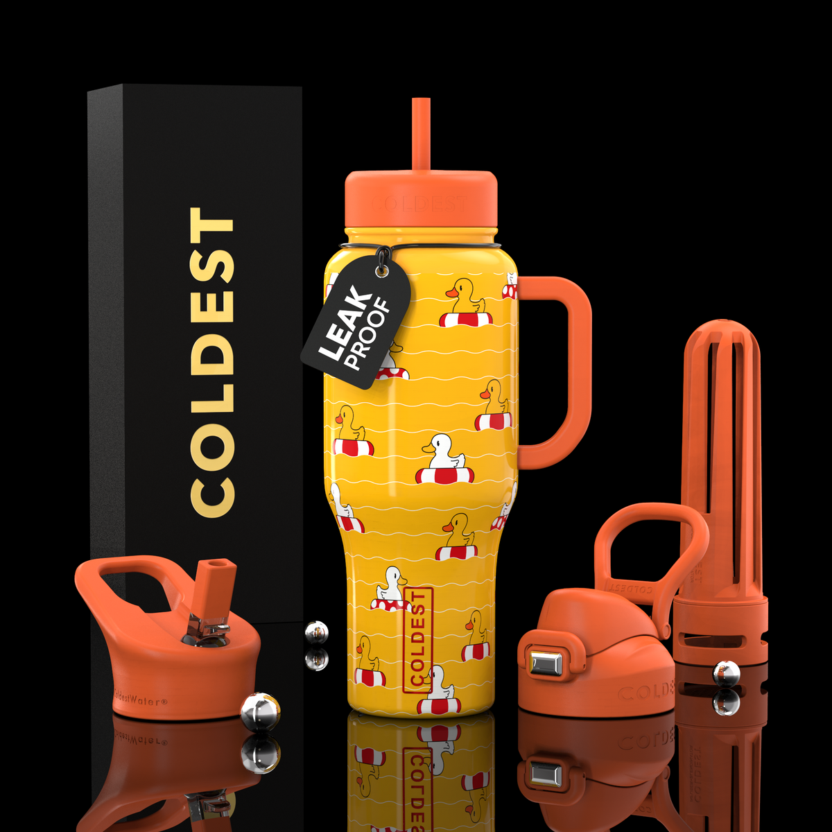COLDEST 36oz Limitless Ultra v8 insulated tumbler in Baby Duckies Ultra design