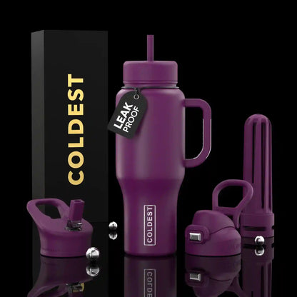 COLDEST 36oz Limitless Ultra v8 insulated tumbler in Purple Oasis Ultra design