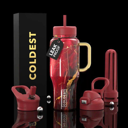COLDEST 36oz Limitless Ultra v8 insulated stainless steel tumbler with handle – view 58
