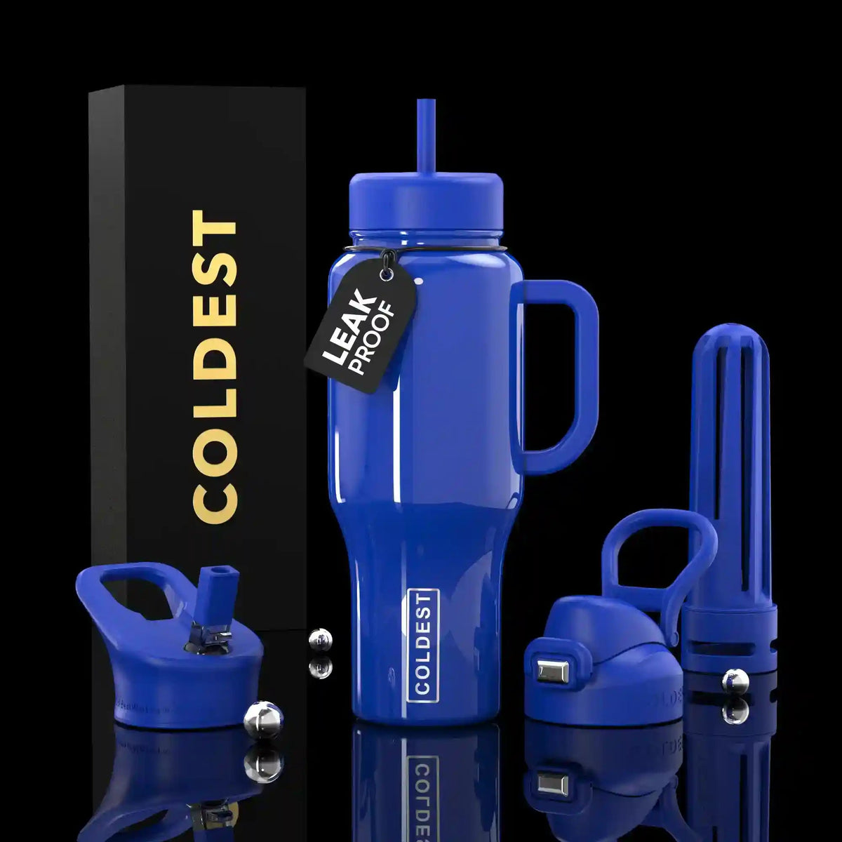 COLDEST 36oz Limitless Ultra v8 insulated tumbler in Royal Blue Ultra design