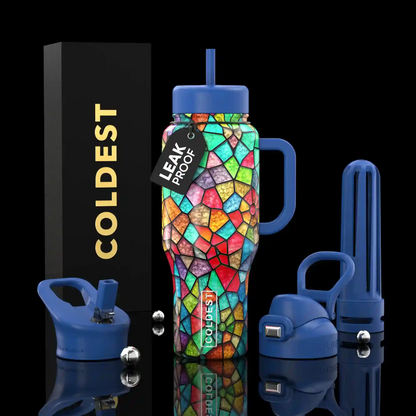 COLDEST 36oz Limitless Ultra v8 insulated stainless steel tumbler with handle – view 57