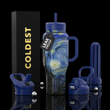 COLDEST 36oz Limitless Ultra v8 insulated stainless steel tumbler with handle – view 59