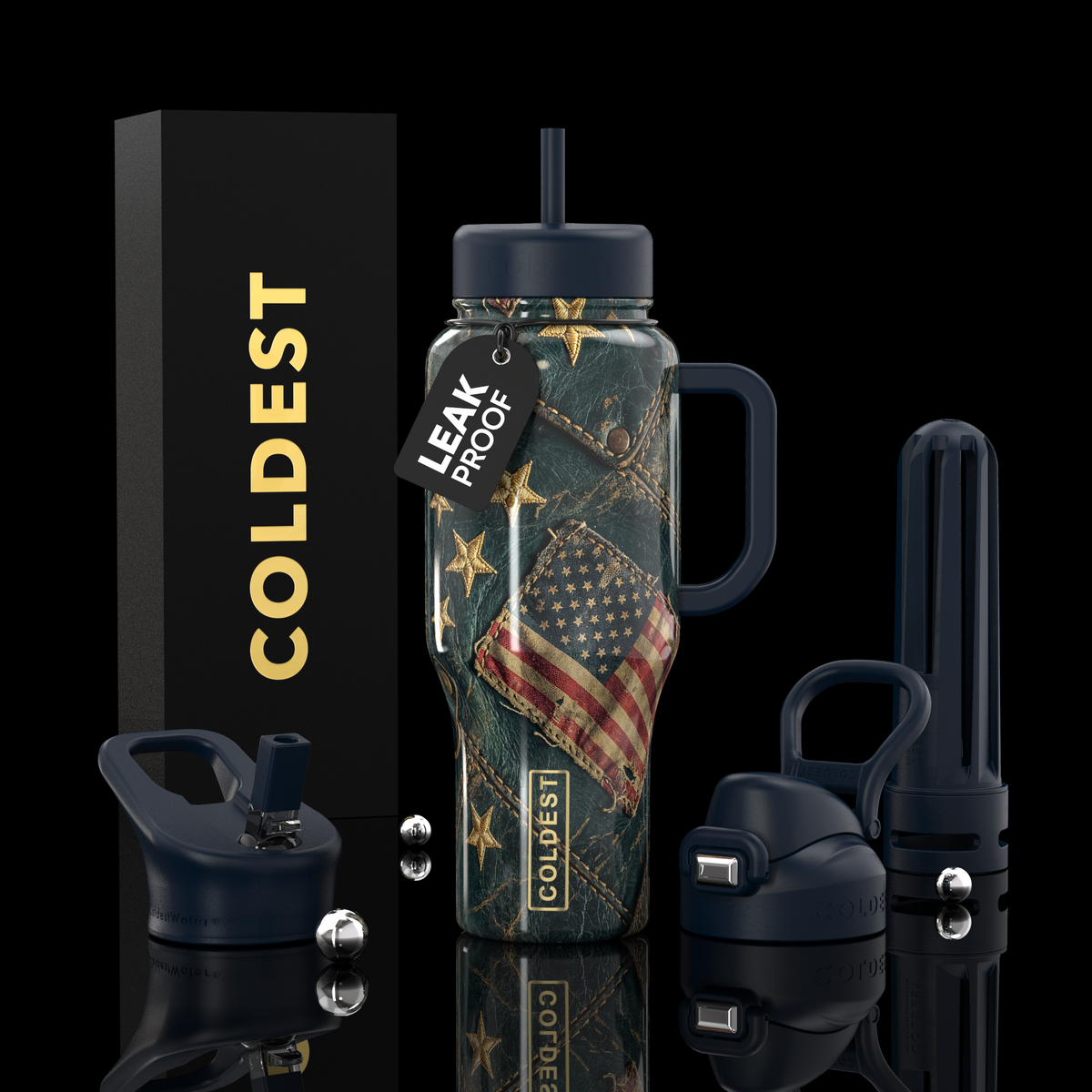 COLDEST 36oz Limitless Ultra v8 insulated tumbler in The Hamilton Ultra design