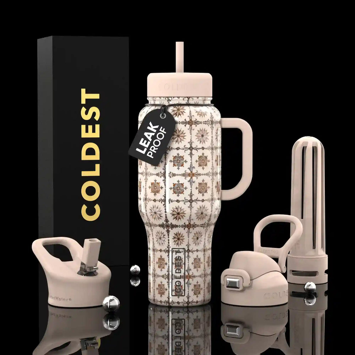 COLDEST 36oz Limitless Ultra v8 insulated stainless steel tumbler with handle – view 53
