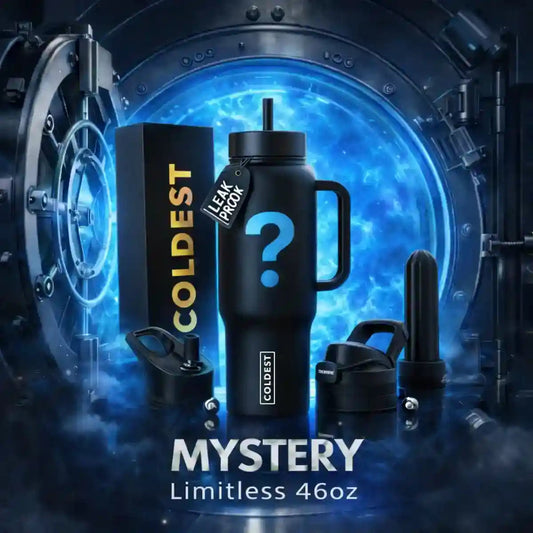 COLDEST Mystery Limitless 46oz insulated tumbler with handle, random collectible design