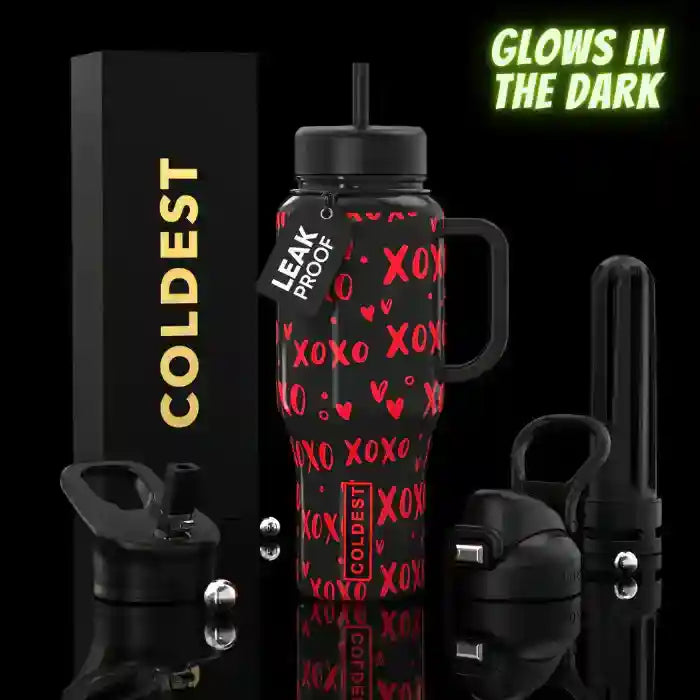 COLDEST 36oz Limitless Ultra v8 insulated tumbler in XOXO Ultra design