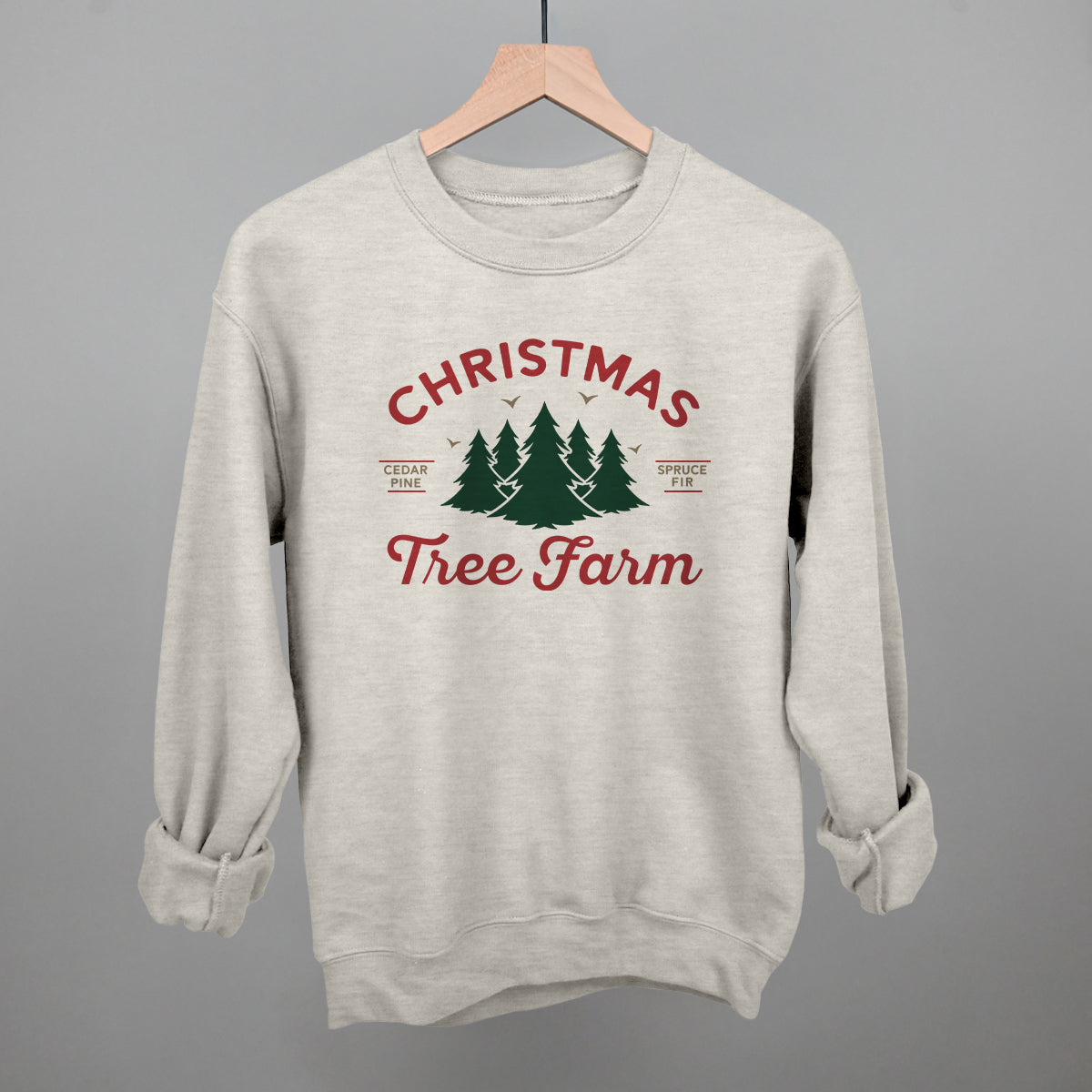 Christmas Tree Farm Funny Sweatshirt in Oatmeal – Ivy + Cloth