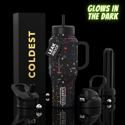 COLDEST 36oz Limitless Ultra v8 insulated tumbler in Glowie Written in the Stars design