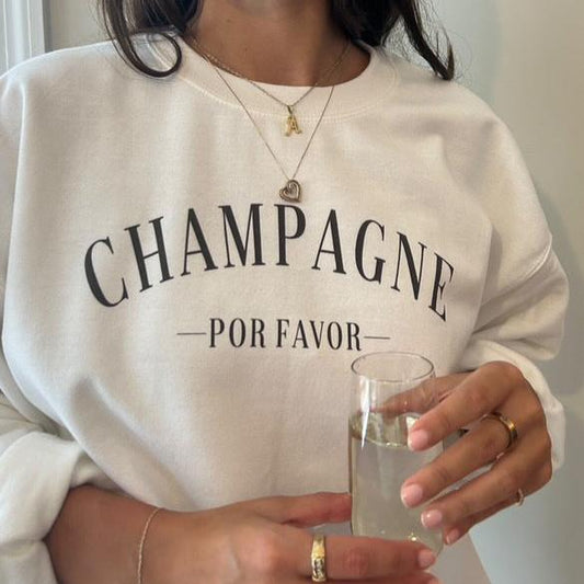 Champagne Por Favor Funny Shirt & Sweatshirt – Ivy + Cloth