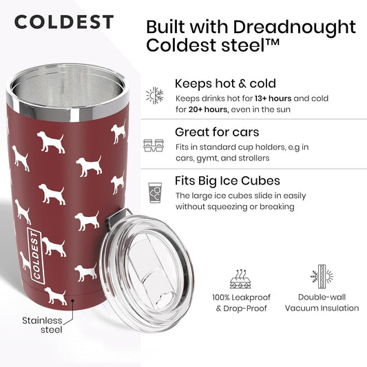COLDEST 20oz insulated stainless steel coffee tumbler v2