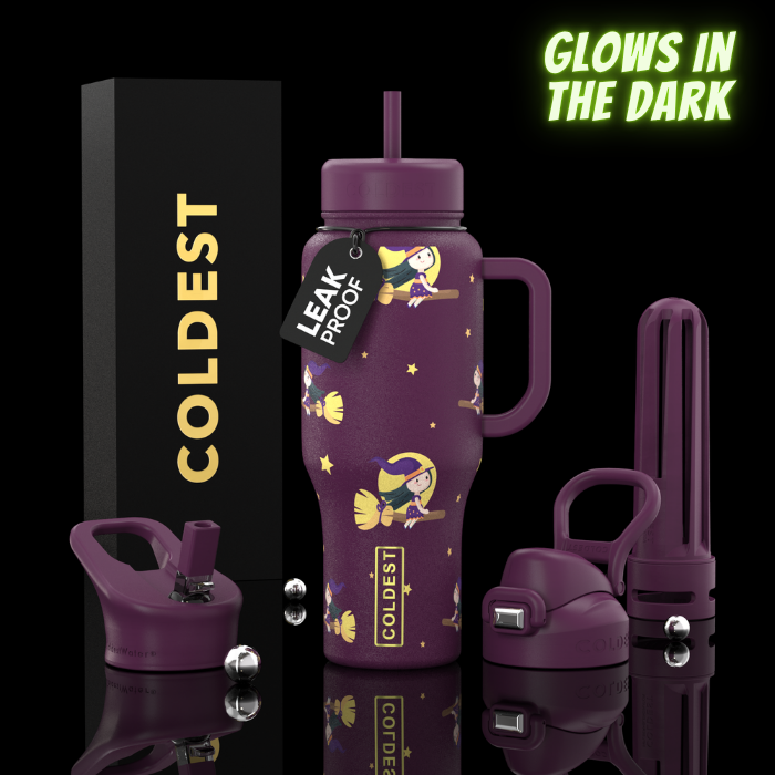 COLDEST 36oz Limitless Ultra v8 insulated tumbler in Glowie Witches design