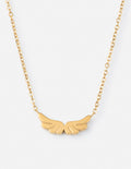 Gold Wing Pendant Necklace from Elevated Faith, perfect example of Christian Jewelry