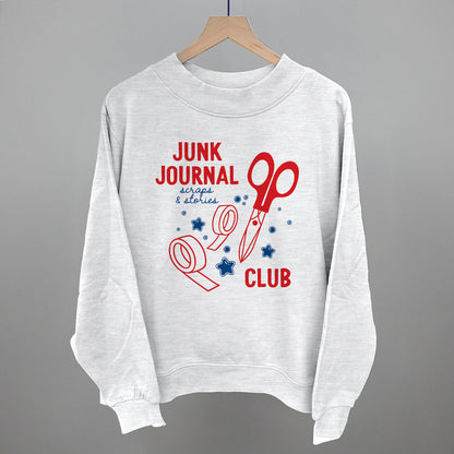 Junk Journal Club Funny Oversized French Terry Mockneck Sweatshirt in Ash – Ivy + Cloth
