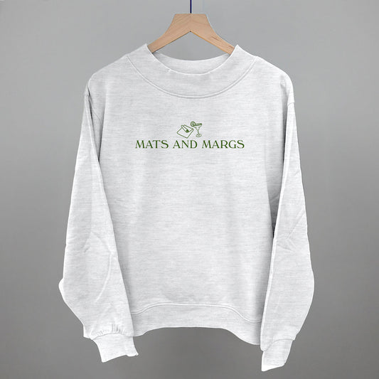 Mats And Margs Funny Oversized French Terry Mockneck Sweatshirt in Ash – Ivy + Cloth