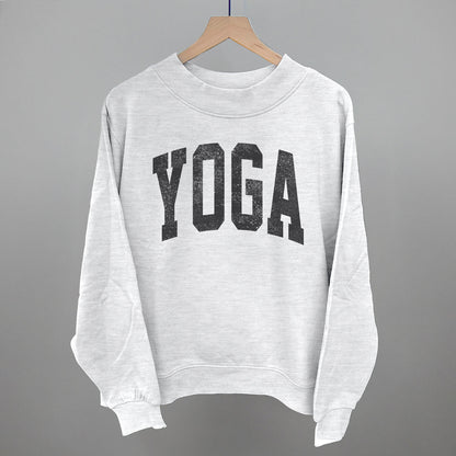 Yoga Arch Funny Oversized French Terry Mockneck Sweatshirt in Ash – Ivy + Cloth