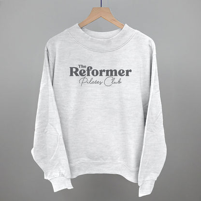 The Reformer Pilates Club Funny Oversized French Terry Mockneck Sweatshirt in Ash – Ivy + Cloth