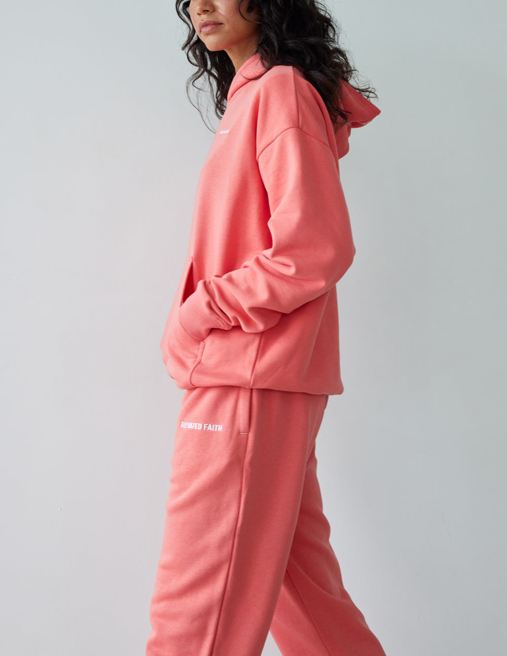 Elevated Faith Coral Sweatpants for Women, Stylish Christian Apparel with Comfortable Fit