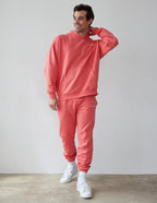 Elevated Faith Coral Sweatpants for Men, perfect for casual wear in stylish Christian Apparel
