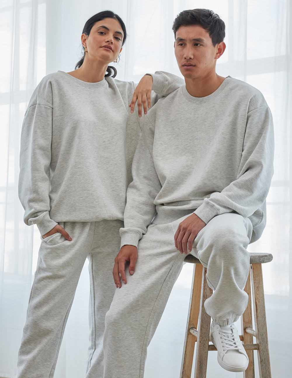 Elevated Faith Christian Crewneck Sweatshirt in Gray for a Comfortable and Stylish Look