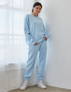 Elevated Faith Light Blue Christian Crewneck Sweatshirt for Comfortable Casual Wear