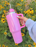 Elevated Faith Pink Tumbler with Straw, Perfect Christian Gifts for Daily Inspiration