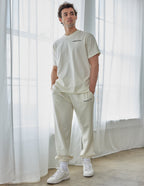 Elevated Faith Sweatpants in Cream for Comfortable Christian Apparel Style