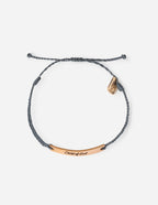 Elevated Faith Christian Jewelry Bracelet with engraved Child of God plate on gray string