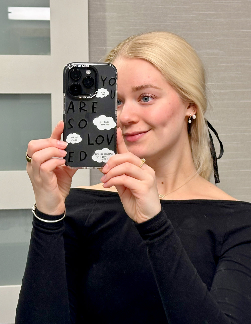 Christian iPhone Case featuring motivational quotes and a modern design for daily inspiration