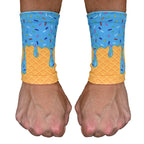 Blue Ice Cream Wrist Support Sleeves