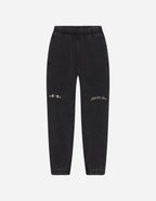 Elevated Faith Black Sweatpants with Embroidered Details for Christian Apparel Fans