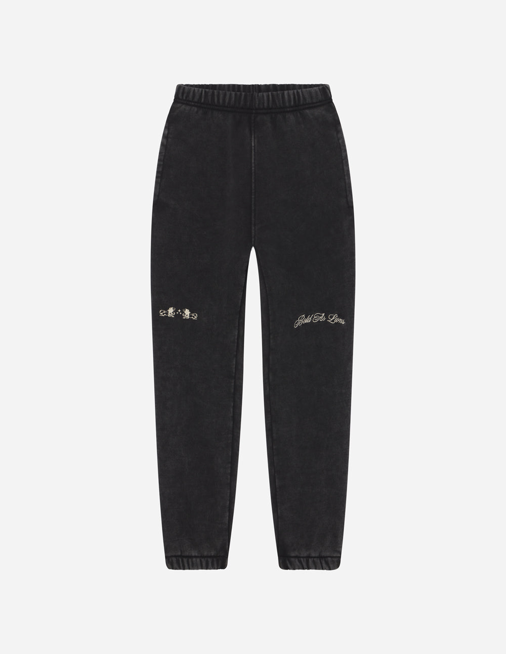 Elevated Faith Black Sweatpants with Embroidered Details for Christian Apparel Fans