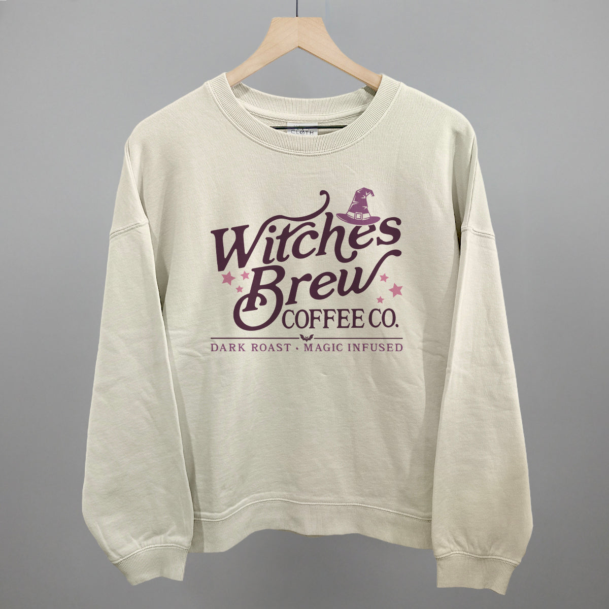 Witches Brew Coffee Co Funny Oversized Boxy Crewneck Sweatshirt in Bone – Ivy + Cloth