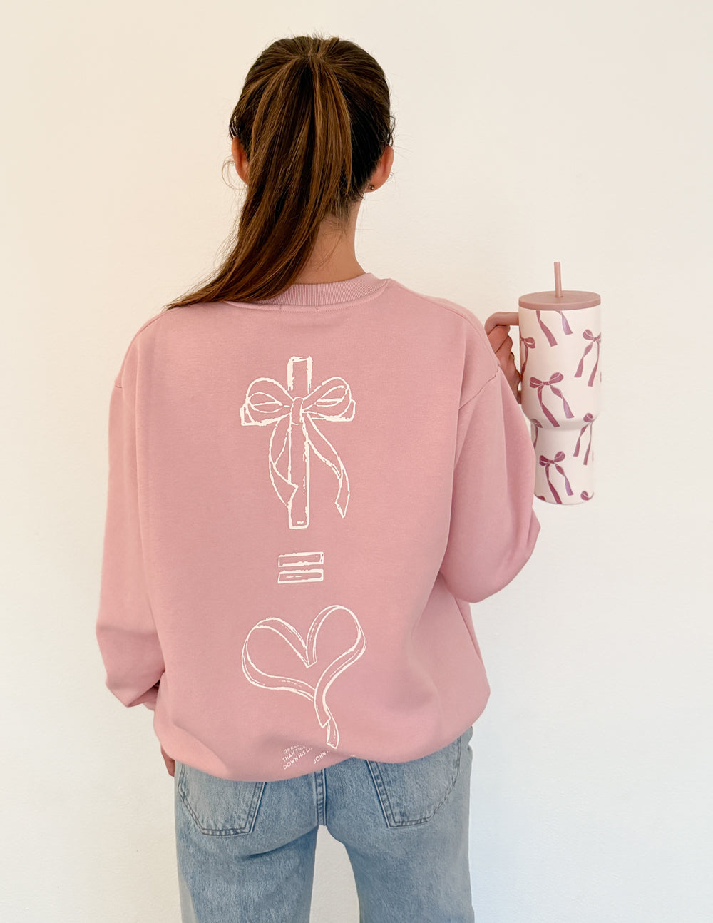 Elevated Faith Christian Gifts Tumbler with Beautiful Ribbon Design for Daily Inspiration