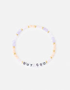 Elevated Faith Christian Jewelry Bracelet featuring colorful beads and the phrase BUT GOD