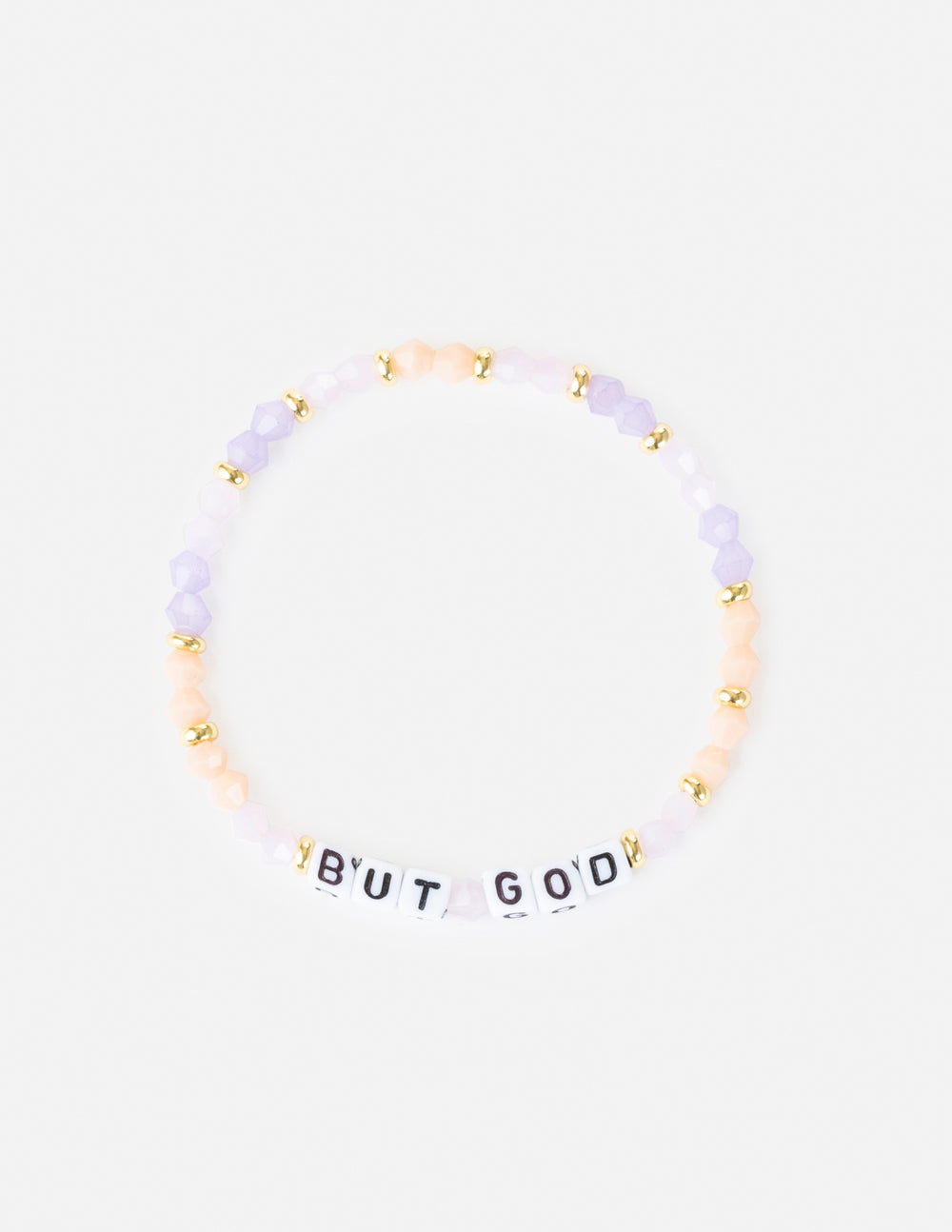 Elevated Faith Christian Jewelry Bracelet featuring colorful beads and the phrase BUT GOD