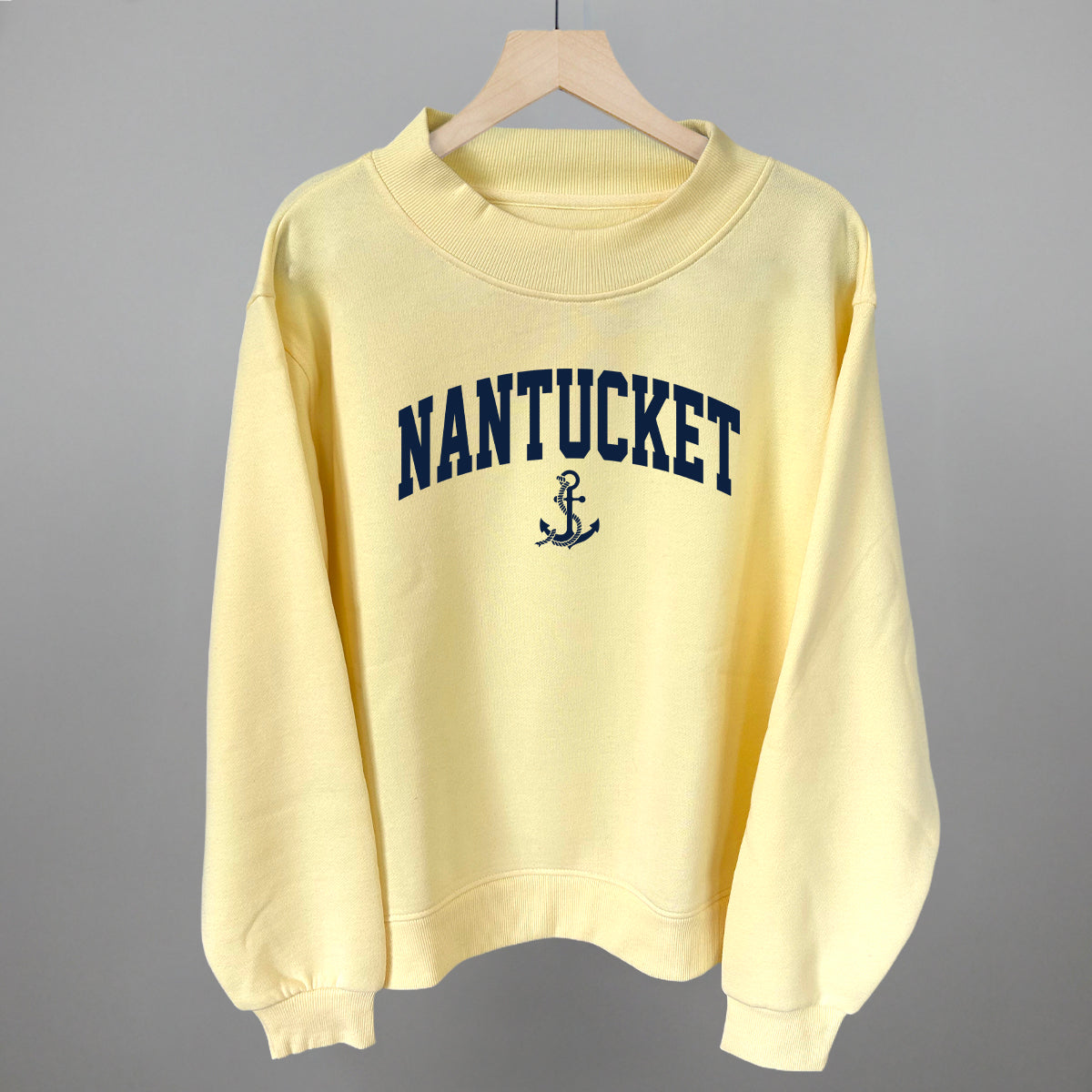 Nantucket Arch And Anchor Funny Shirt & Sweatshirt in Butter Yellow – Ivy + Cloth